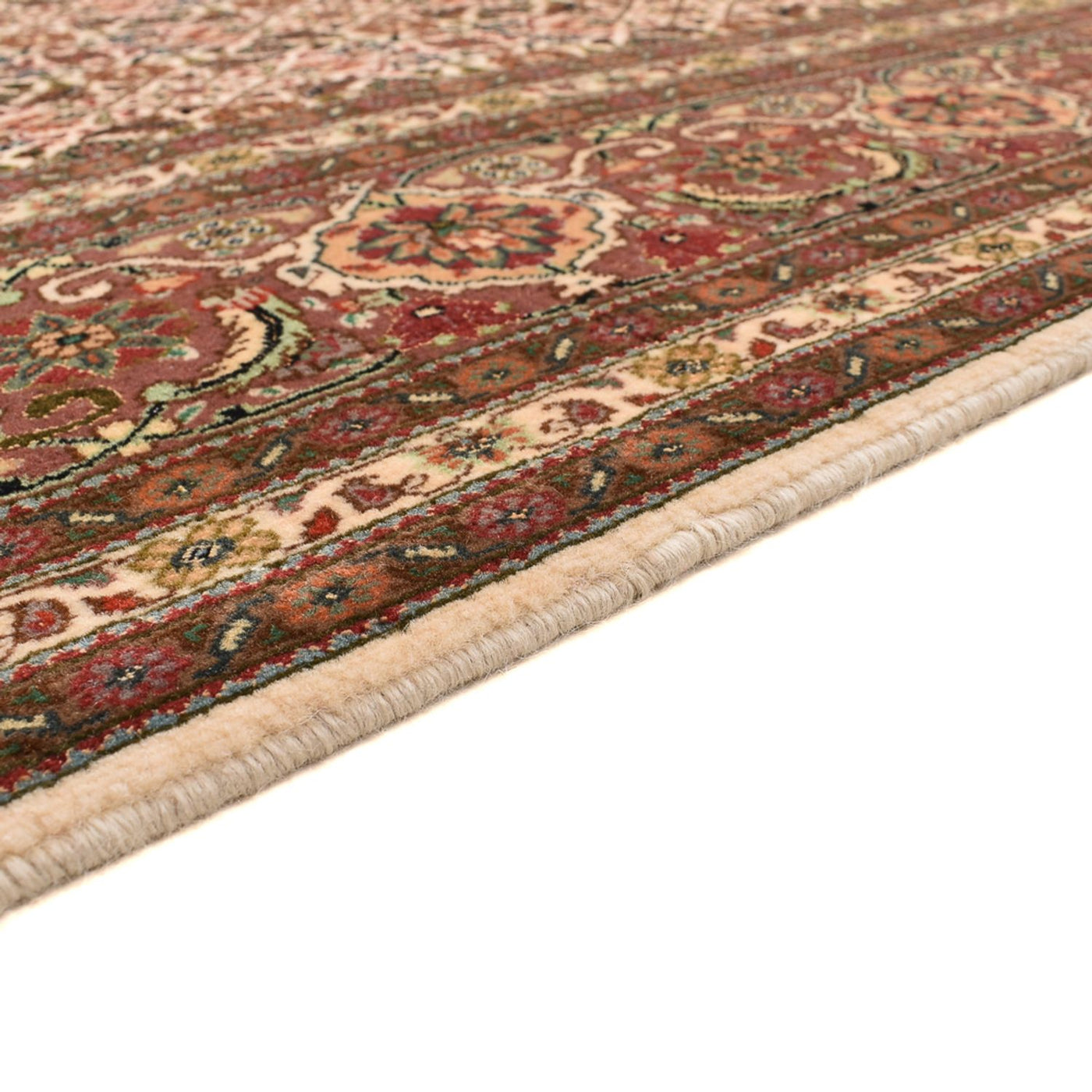Tappeto Persero - Tabriz - Reale quadrato  - 200 x 199 cm - beige scuro