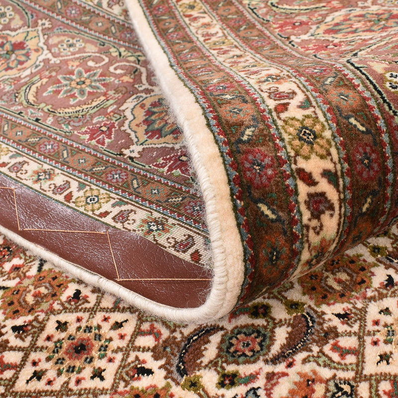 Tappeto Persero - Tabriz - Reale quadrato  - 200 x 199 cm - beige scuro