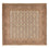 Tappeto Persero - Tabriz - Reale quadrato  - 201 x 197 cm - beige scuro