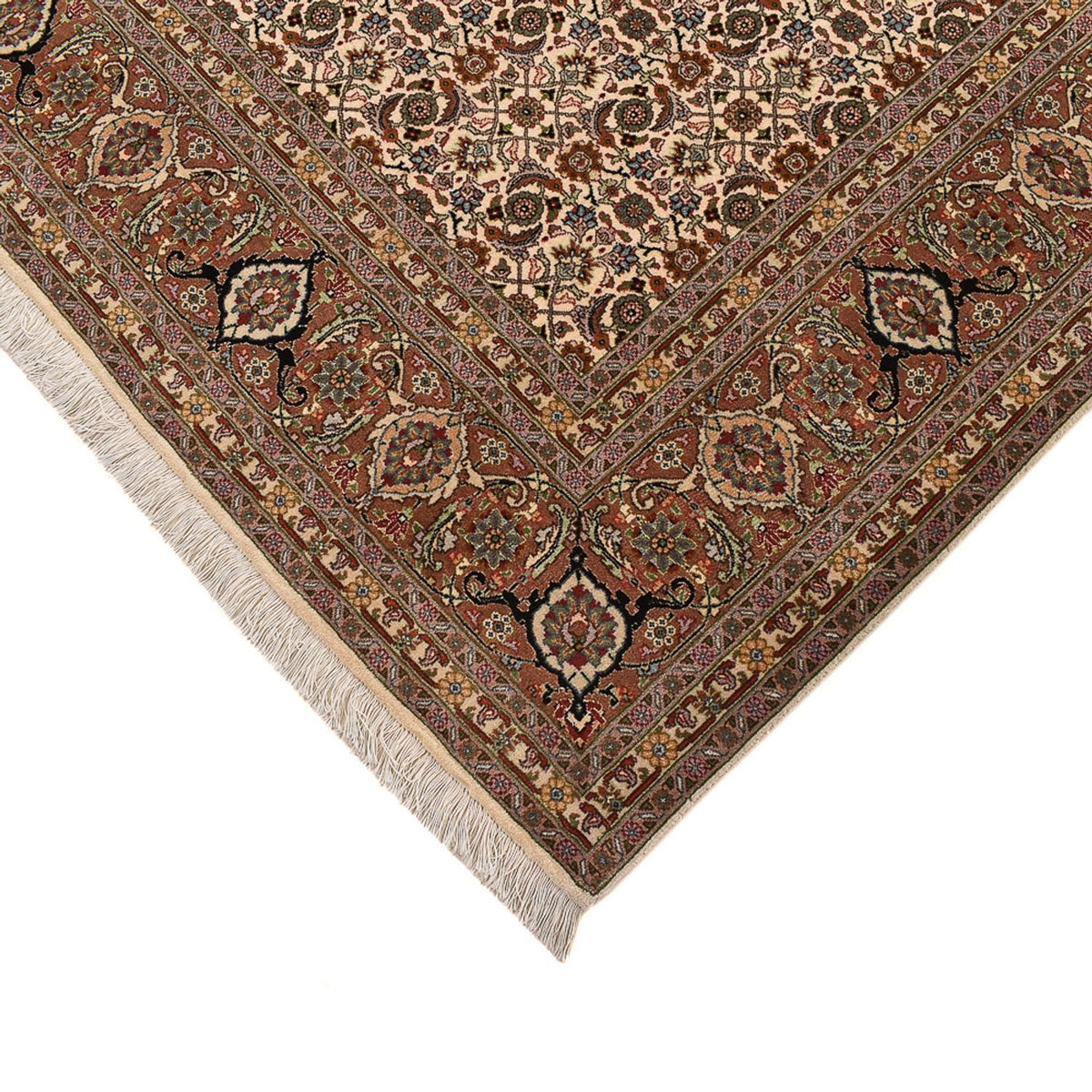 Tappeto Persero - Tabriz - Reale quadrato  - 201 x 197 cm - beige scuro