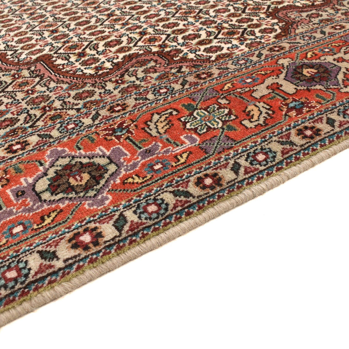 Tappeto Persero - Tabriz - Reale quadrato  - 204 x 196 cm - marrone chiaro
