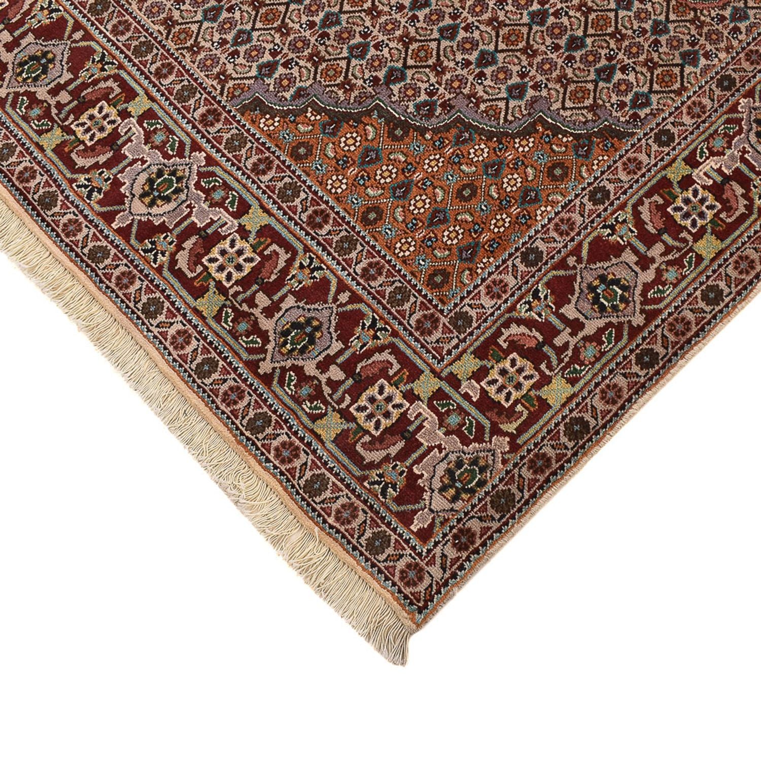 Tappeto Persero - Tabriz - Reale quadrato  - 202 x 198 cm - marrone chiaro