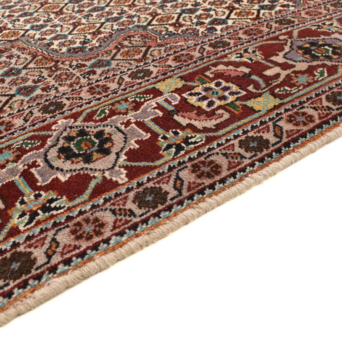 Tappeto Persero - Tabriz - Reale quadrato  - 202 x 198 cm - marrone chiaro