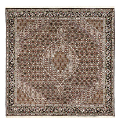 Tappeto Persero - Tabriz - Reale quadrato  - 204 x 193 cm - marrone
