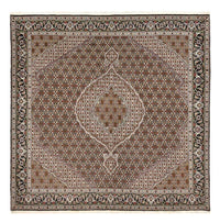 Tappeto Persero - Tabriz - Reale quadrato  - 204 x 193 cm - marrone
