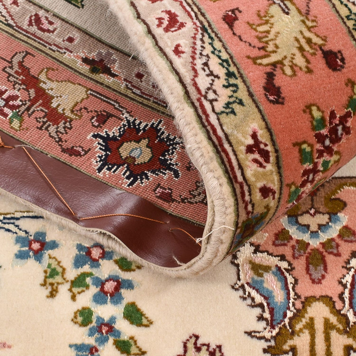 Tappeto corsia Tappeto Persero - Tabriz - Reale - 203 x 81 cm - crema