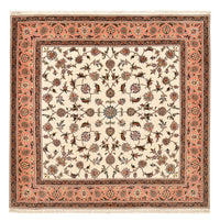 Tappeto Persero - Tabriz - Reale quadrato  - 210 x 204 cm - beige chiaro