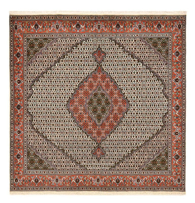 Tappeto Persero - Tabriz - Reale quadrato  - 212 x 201 cm - marrone chiaro
