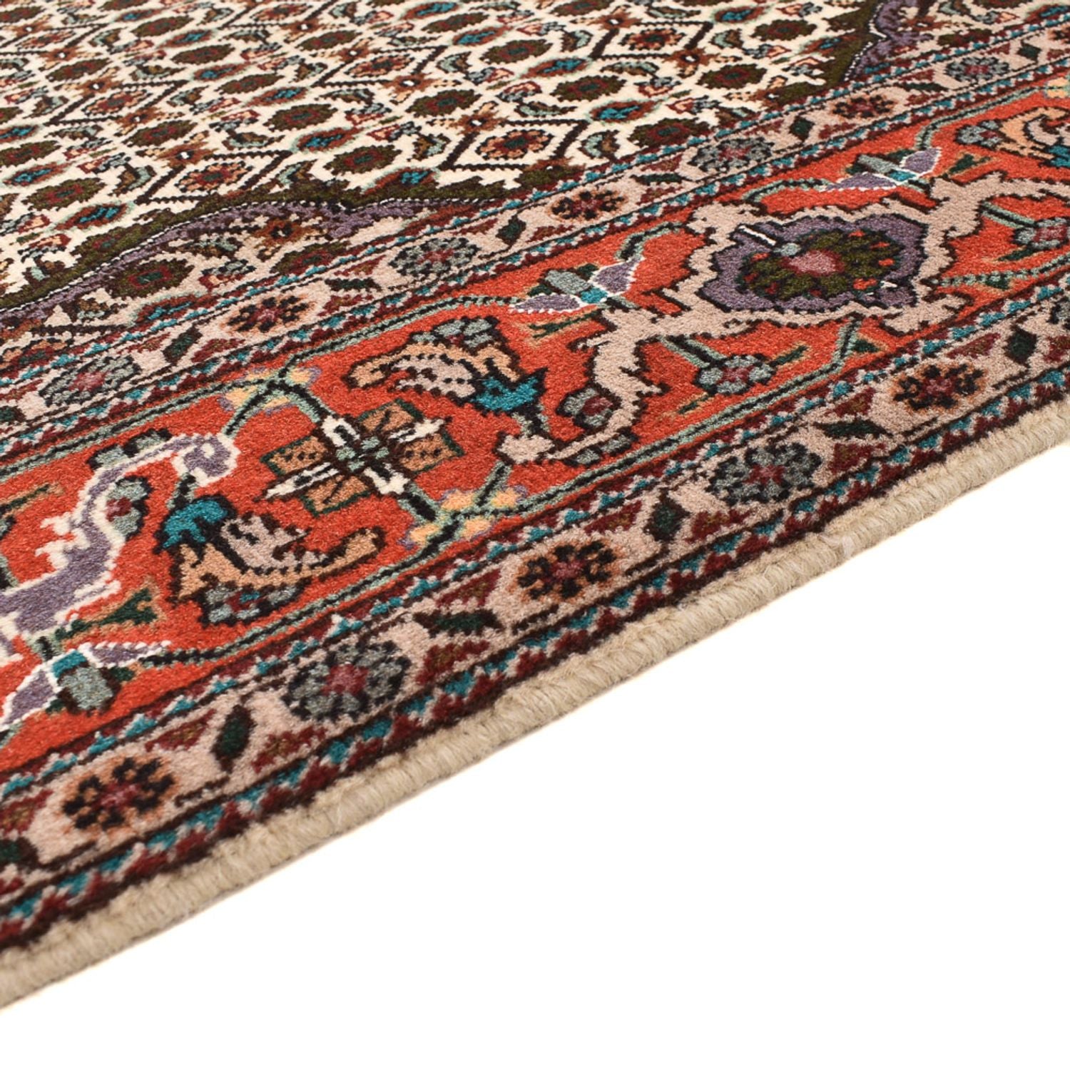 Tappeto Persero - Tabriz - Reale quadrato  - 212 x 201 cm - marrone chiaro