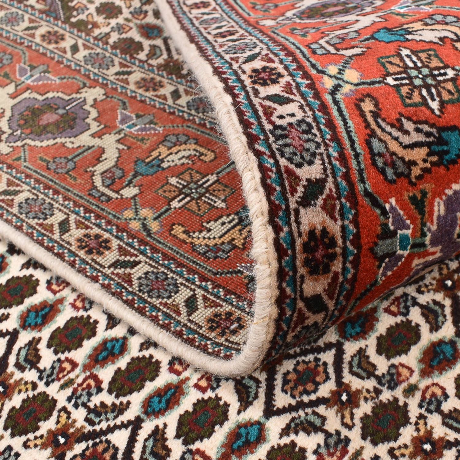 Tappeto Persero - Tabriz - Reale quadrato  - 212 x 201 cm - marrone chiaro