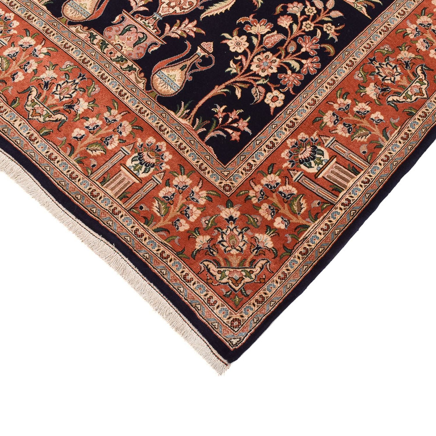 Tappeto Persero - Ghom - Reale - 270 x 157 cm - blu scuro