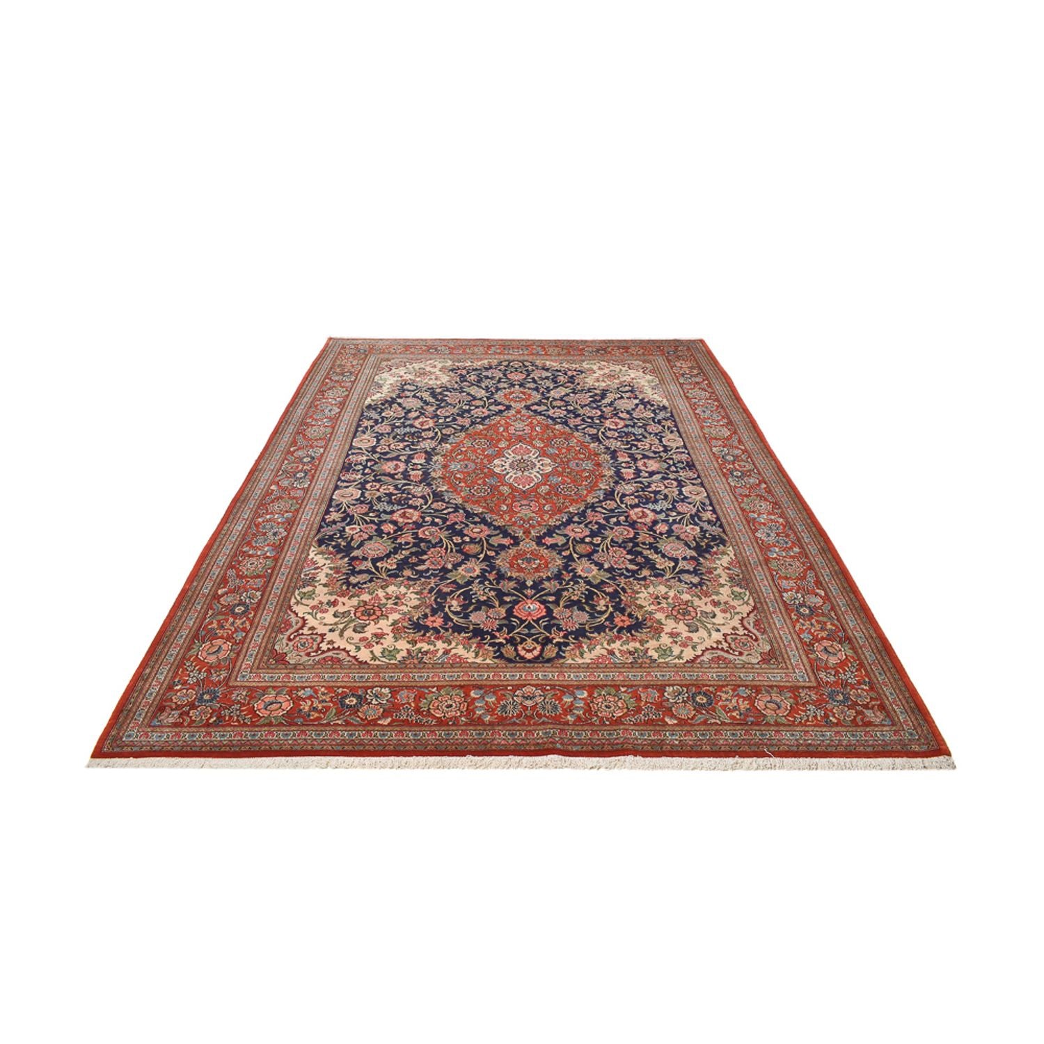 Tappeto Persero - Ghom - 345 x 250 cm - blu scuro