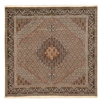 Tappeto Persero - Tabriz - Reale quadrato  - 202 x 202 cm - marrone