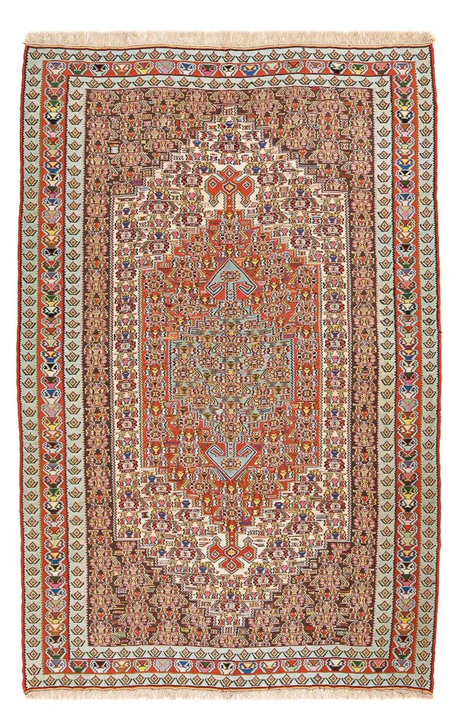 Tappeto Kelim - Orientale - 258 x 160 cm - rosso chiaro