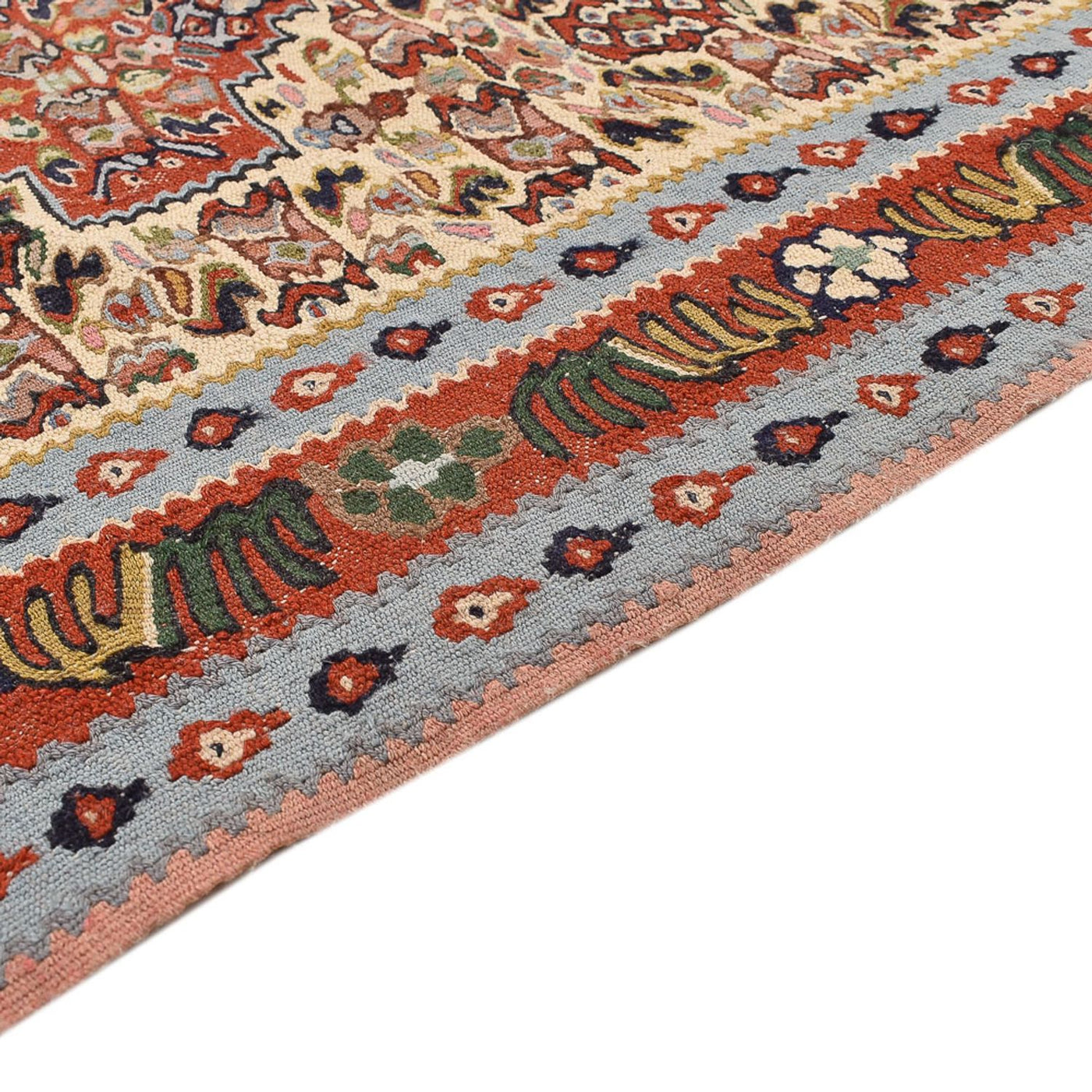 Kelim Senneh Tappeto 393x87cm
