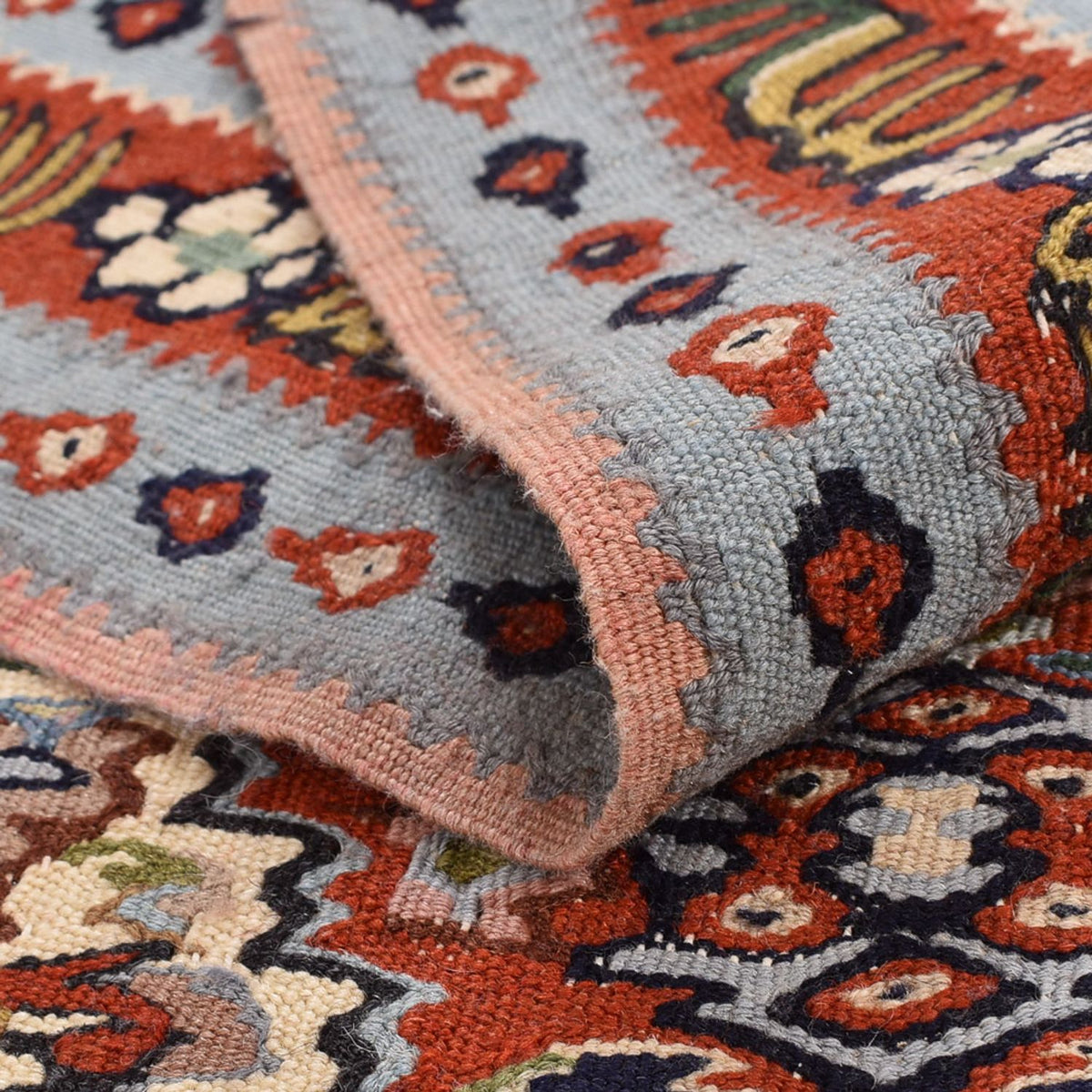 Tappeto corsia Tappeto Kelim - Orientale - 393 x 87 cm - beige