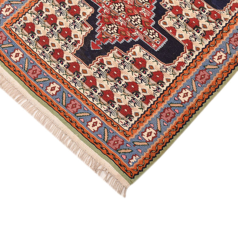 Tappeto corsia Tappeto Kelim - Orientale - 415 x 85 cm - blu scuro