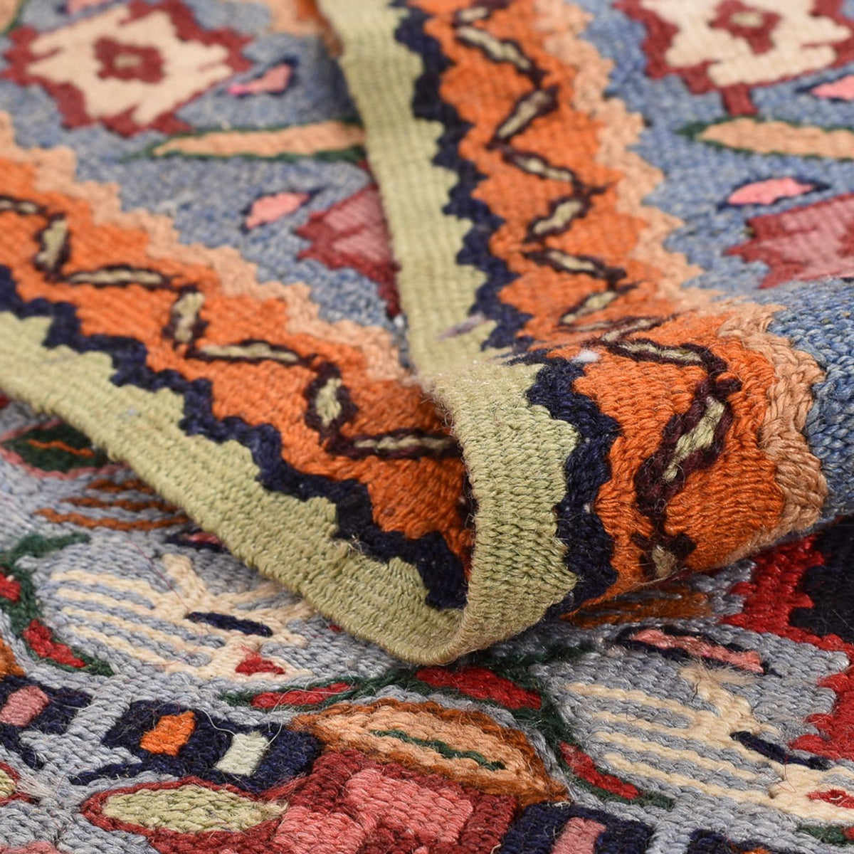 Tappeto corsia Tappeto Kelim - Orientale - 415 x 85 cm - blu scuro