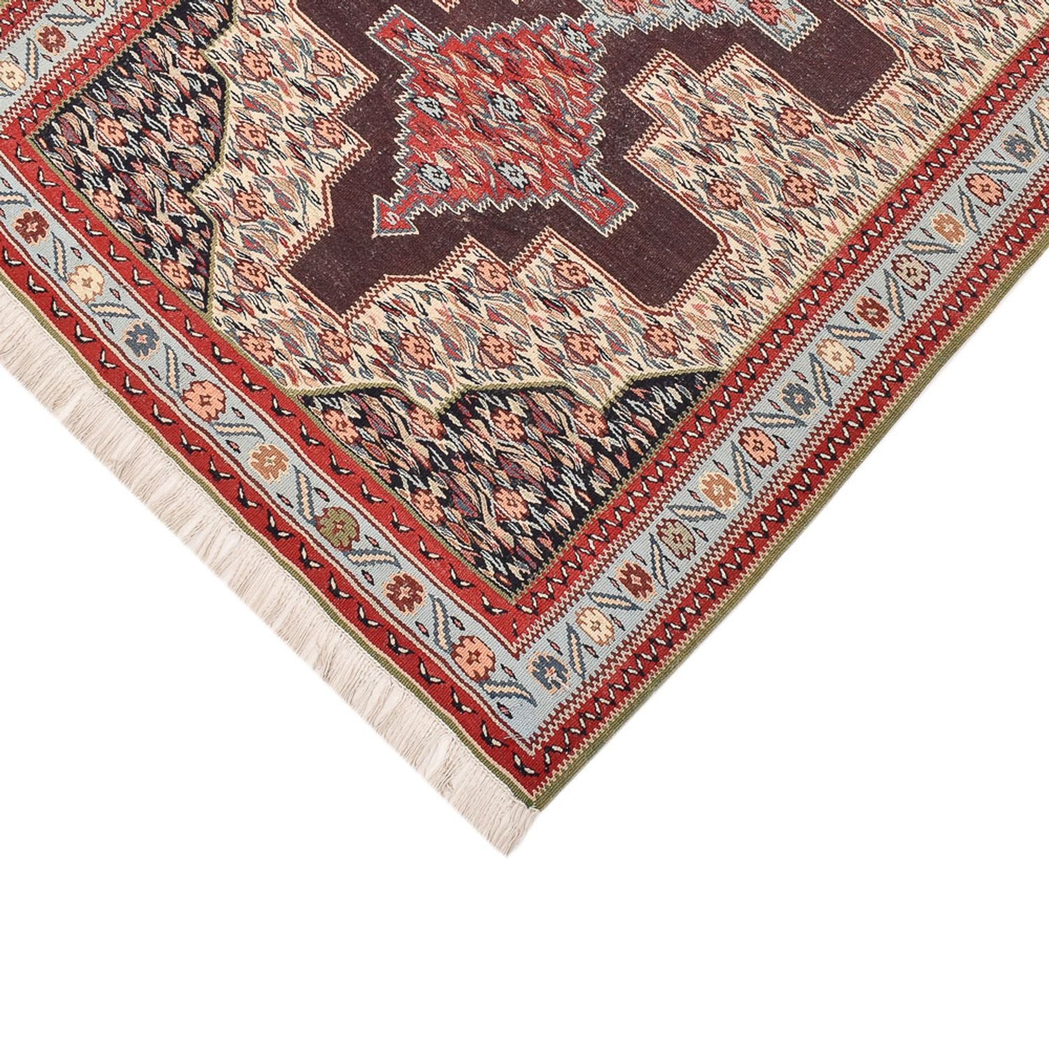 Tappeto corsia Tappeto Kelim - Orientale - 495 x 85 cm - blu scuro