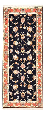 Tappeto corsia Tappeto Persero - Tabriz - Reale - 189 x 74 cm - blu scuro