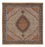 Tappeto Persero - Tabriz - Reale quadrato  - 210 x 200 cm - marrone chiaro