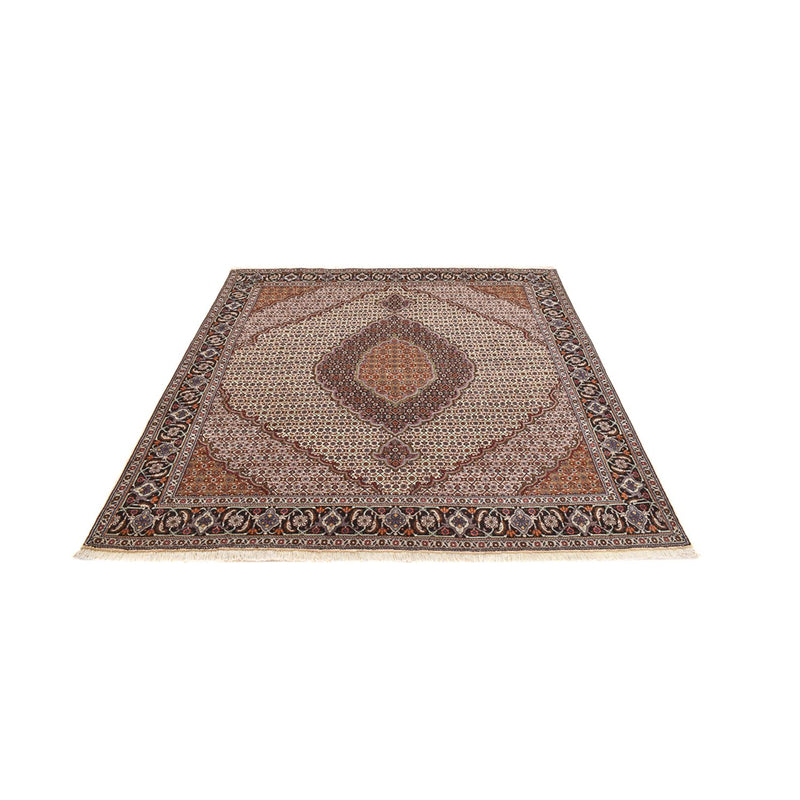 Tappeto Persero - Tabriz - Reale quadrato  - 210 x 200 cm - marrone chiaro