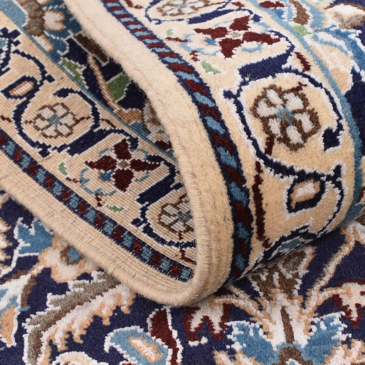 Tappeto corsia Tappeto Persero - Nain - Reale - 194 x 59 cm - blu