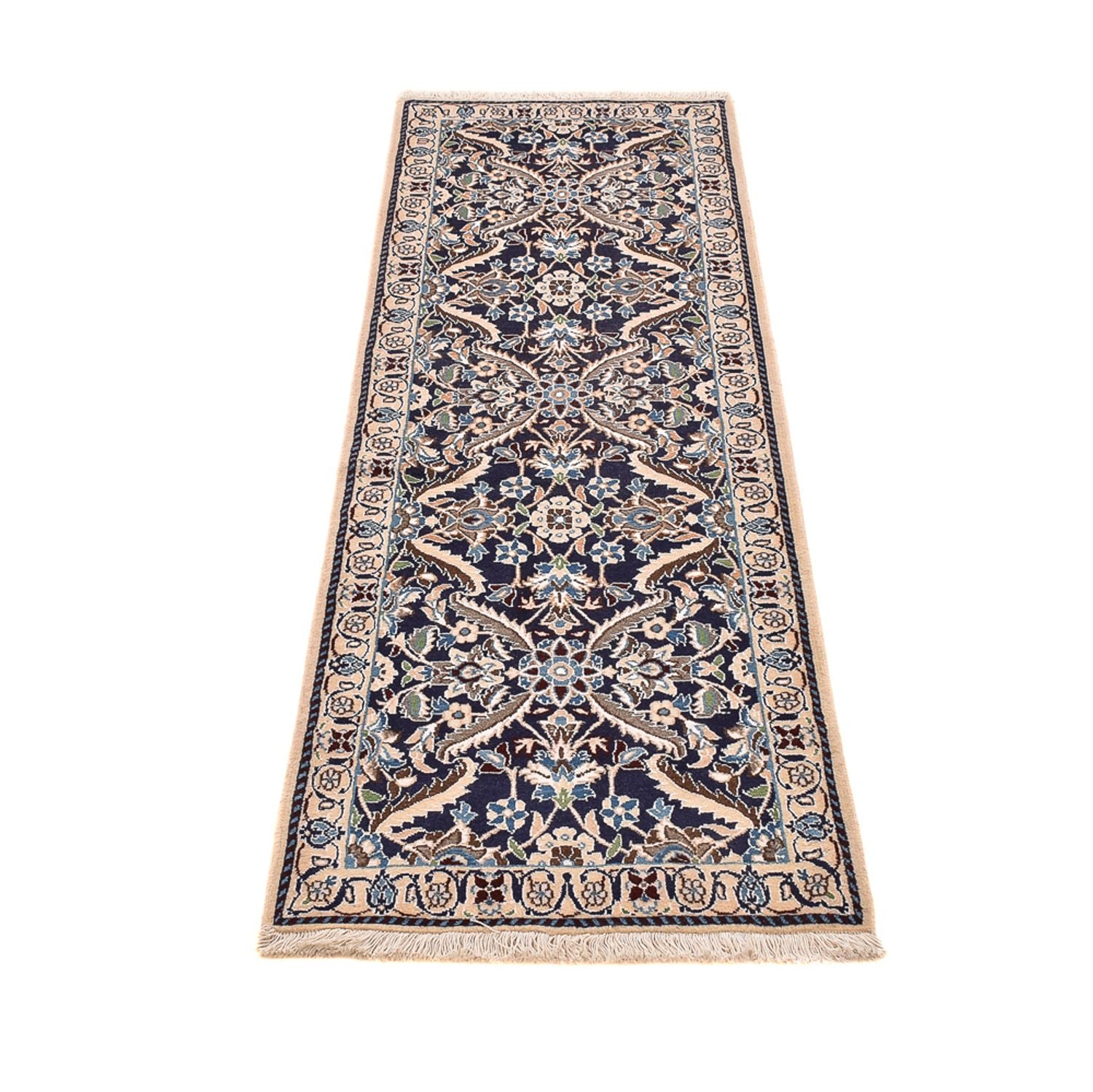 Tappeto corsia Tappeto Persero - Nain - Reale - 194 x 59 cm - blu