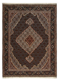 Tappeto Persero - Tabriz - Reale - 202 x 153 cm - marrone scuro
