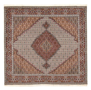 Tappeto Persero - Tabriz - Reale quadrato  - 204 x 202 cm - marrone chiaro