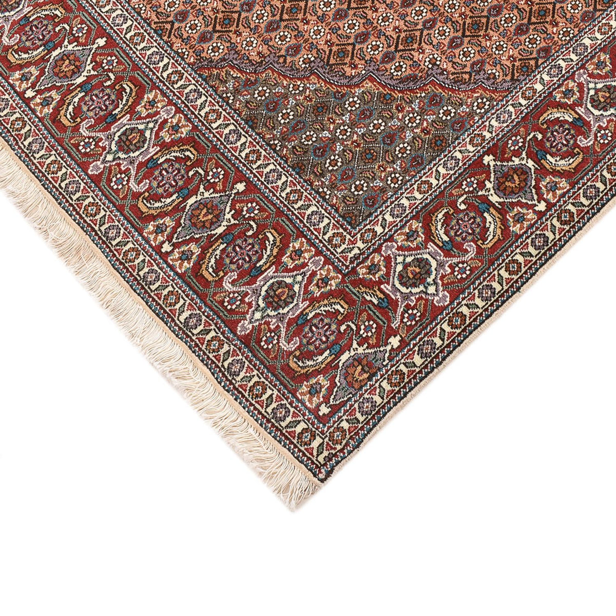 Tappeto Persero - Tabriz - Reale quadrato  - 204 x 202 cm - marrone chiaro