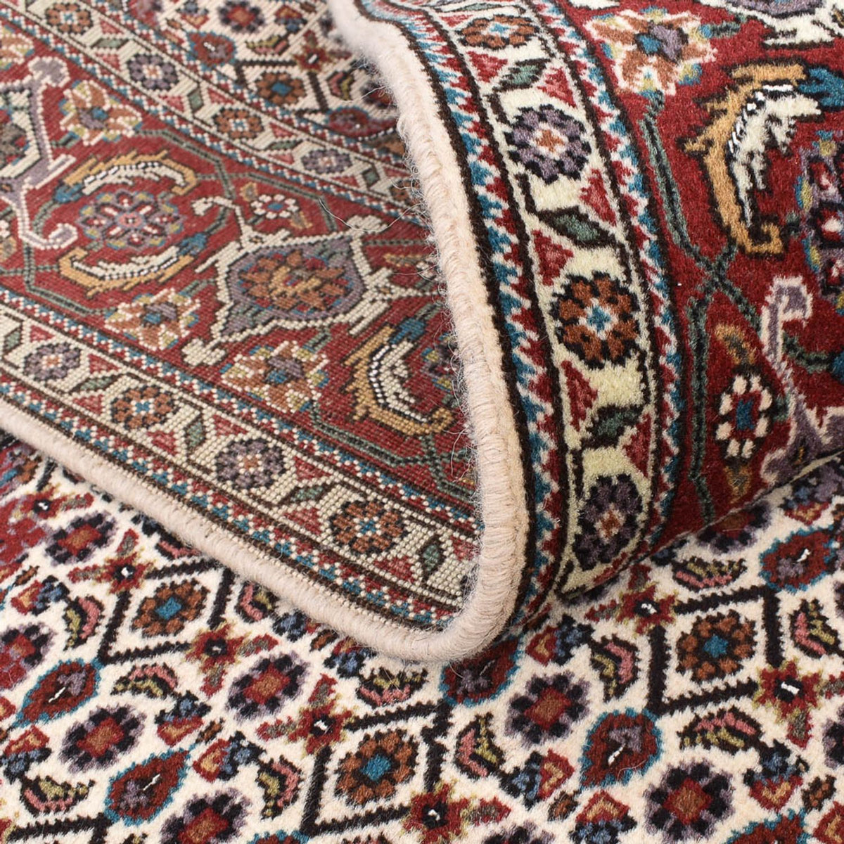 Tappeto Persero - Tabriz - Reale quadrato  - 204 x 202 cm - marrone chiaro