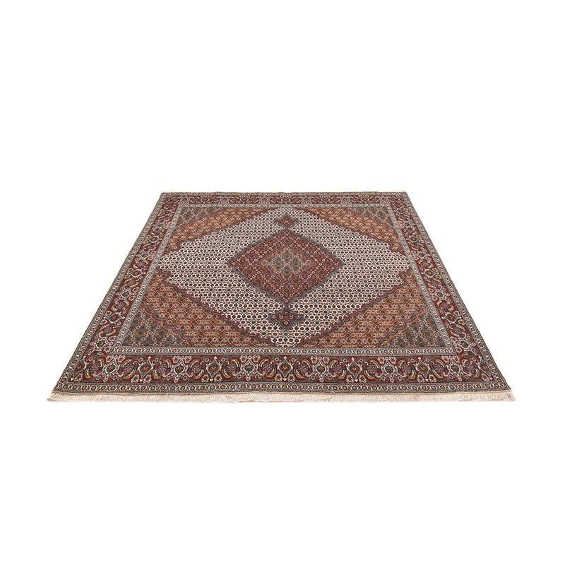 Tappeto Persero - Tabriz - Reale quadrato  - 204 x 202 cm - marrone chiaro