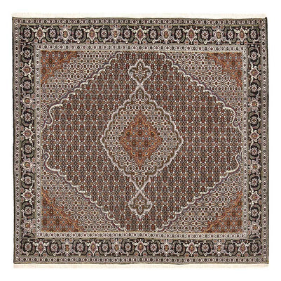 Tappeto Persero - Tabriz - Reale quadrato  - 200 x 200 cm - marrone