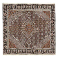Tappeto Persero - Tabriz - Reale quadrato  - 200 x 200 cm - marrone