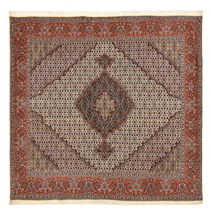 Tappeto Persero - Tabriz - Reale quadrato  - 205 x 193 cm - marrone