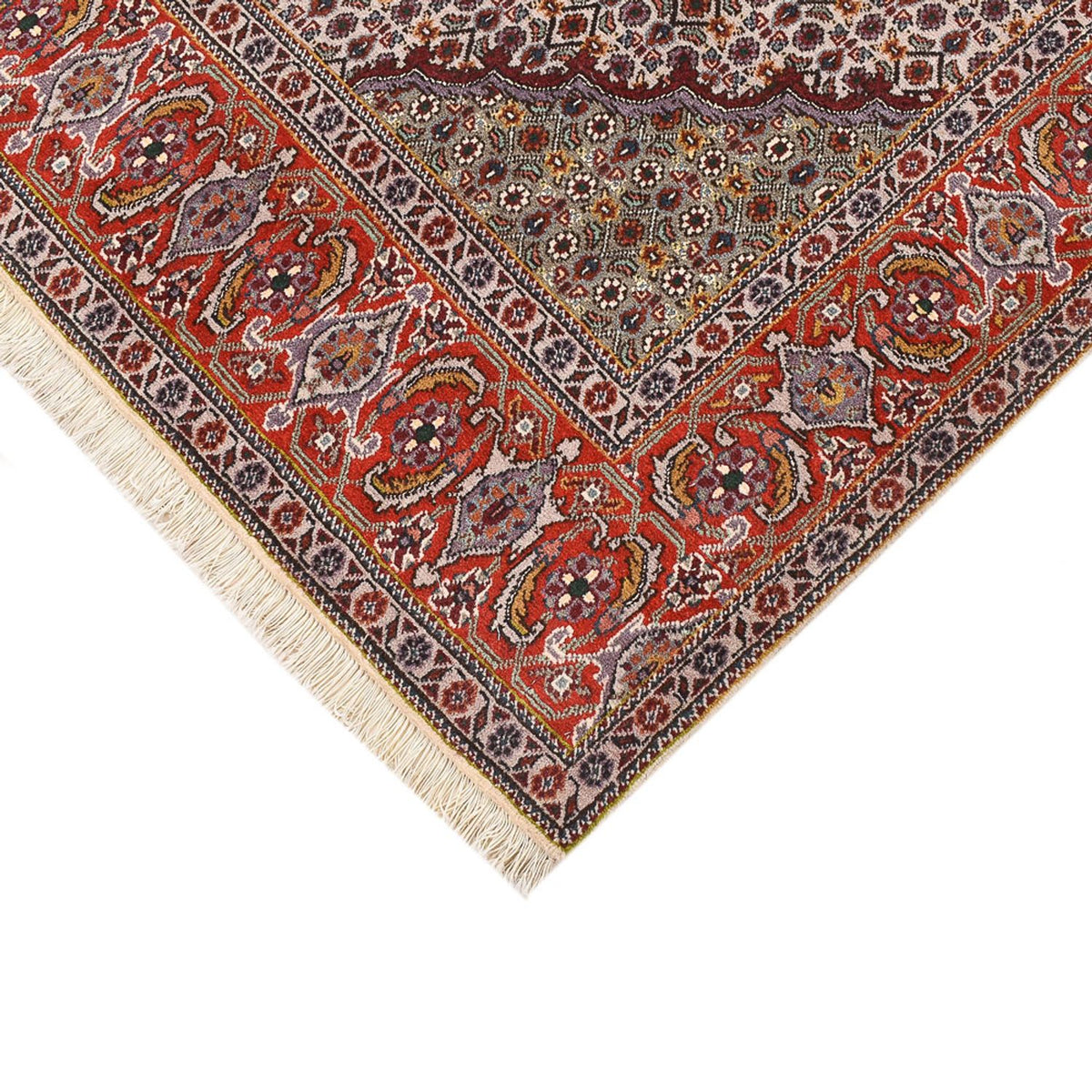 Tappeto Persero - Tabriz - Reale quadrato  - 205 x 193 cm - marrone