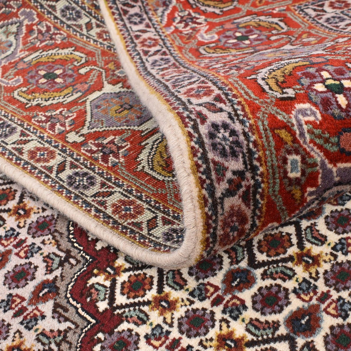 Tappeto Persero - Tabriz - Reale quadrato  - 205 x 193 cm - marrone
