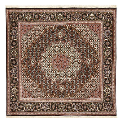 Tappeto Persero - Tabriz - Reale quadrato  - 203 x 202 cm - marrone