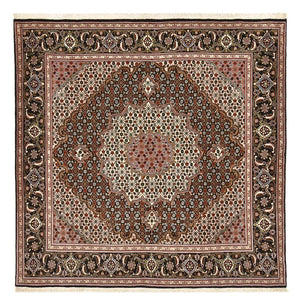 Tappeto Persero - Tabriz - Reale quadrato  - 203 x 202 cm - marrone