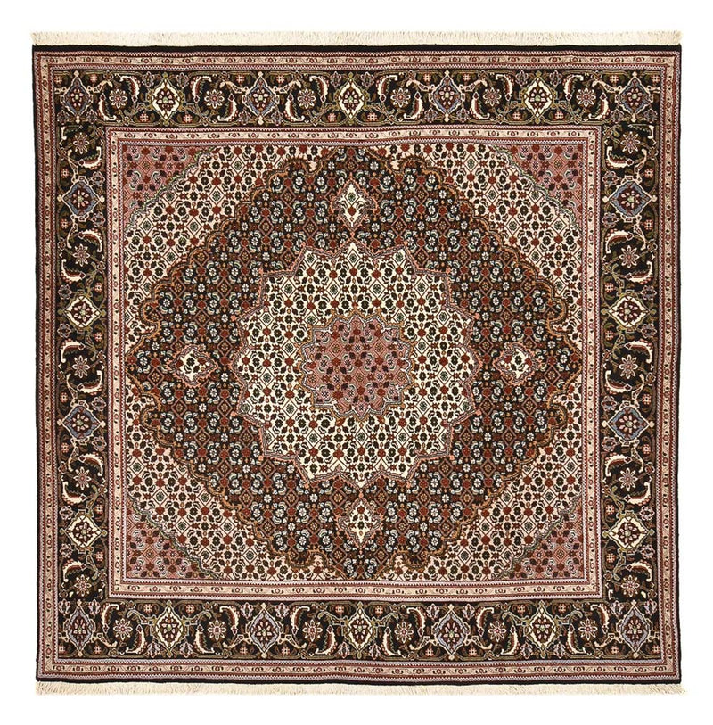 Tappeto Persero - Tabriz - Reale quadrato  - 203 x 202 cm - marrone