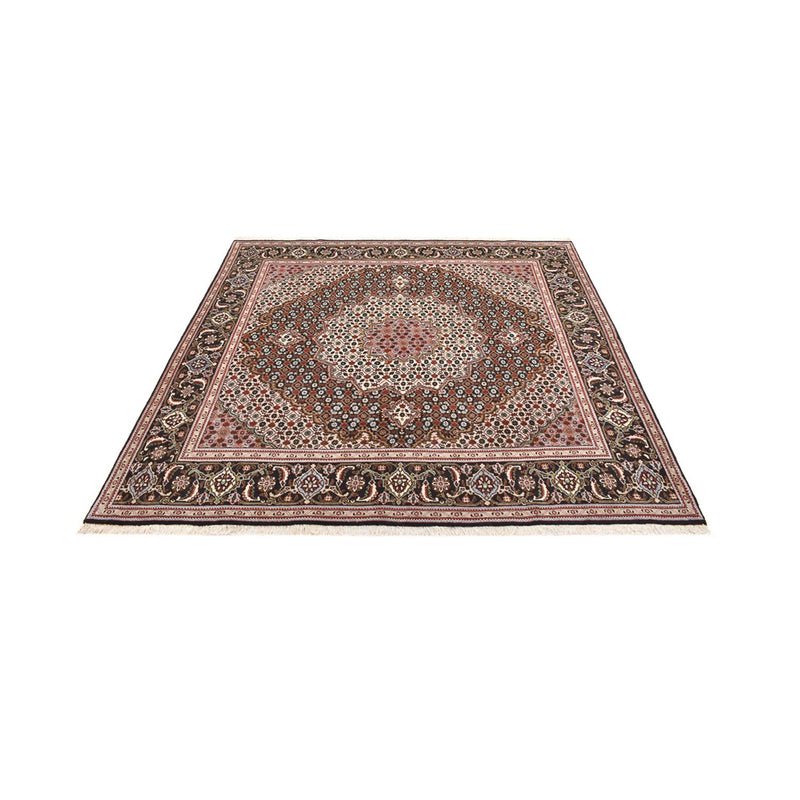 Tappeto Persero - Tabriz - Reale quadrato  - 203 x 202 cm - marrone