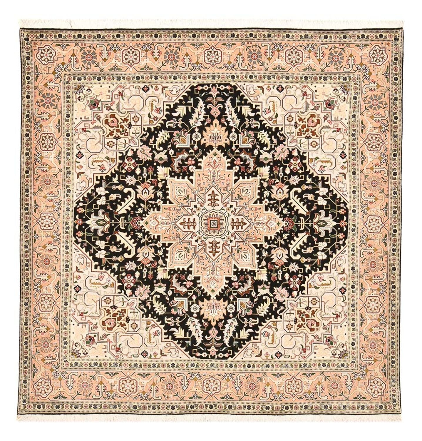 Tappeto Persero - Tabriz - Reale quadrato  - 203 x 198 cm - multicolore