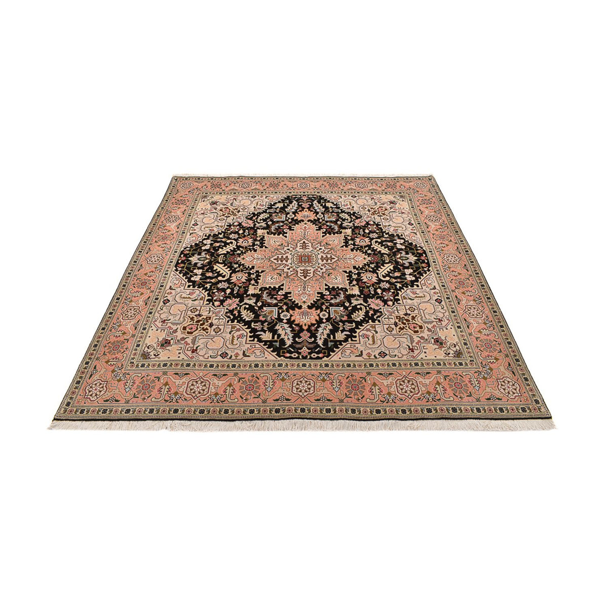 Tappeto Persero - Tabriz - Reale quadrato  - 203 x 198 cm - multicolore