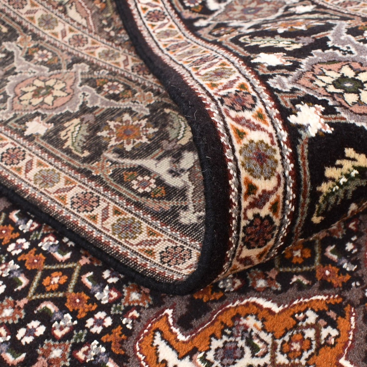 Tappeto Persero - Tabriz - Reale quadrato  - 207 x 200 cm - marrone