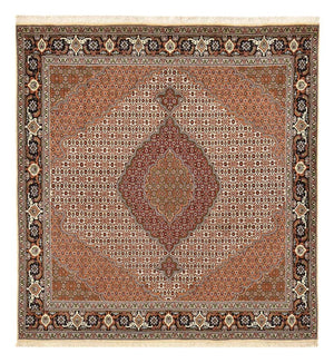 Tappeto Persero - Tabriz - Reale quadrato  - 209 x 198 cm - marrone