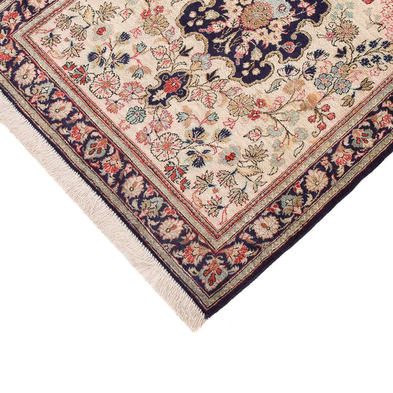 Tappeto corsia Tappeto di seta - Ghom seta - Premio - 222 x 69 cm - crema