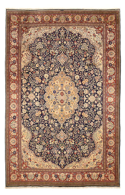 Tappeto Persero - Tabriz - Reale - 381 x 250 cm - blu scuro