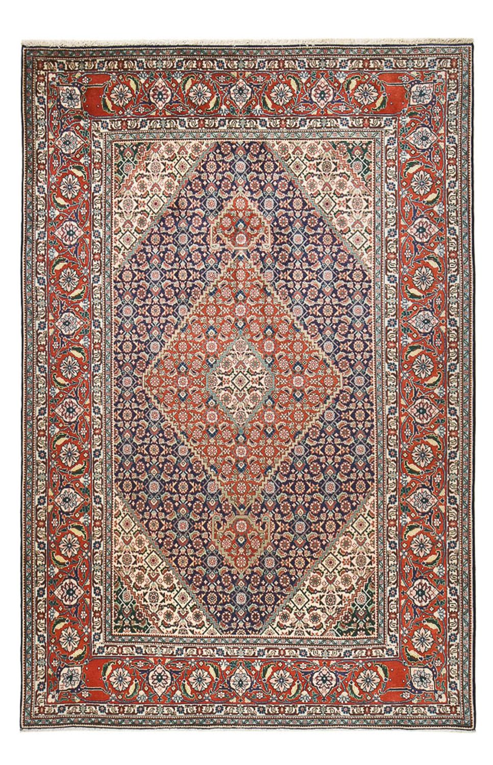 Tappeto Persero - Tabriz - Reale - 303 x 199 cm - rosso scuro