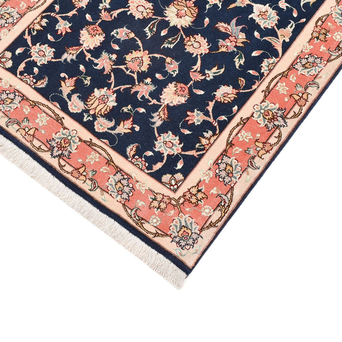 Tappeto corsia Tappeto Persero - Tabriz - Reale - 191 x 78 cm - blu scuro